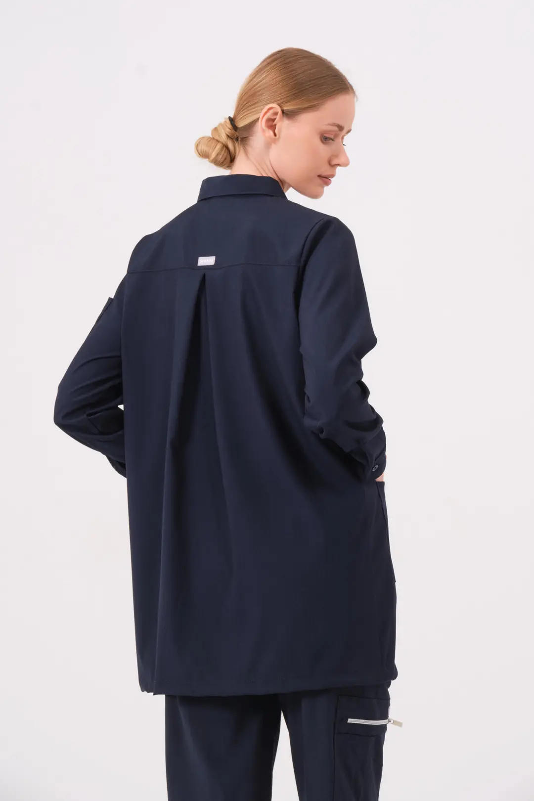 ROSA - GECE MAVİSİ KADIN TESETTÜR ÜST ÜNİFORMA - 6