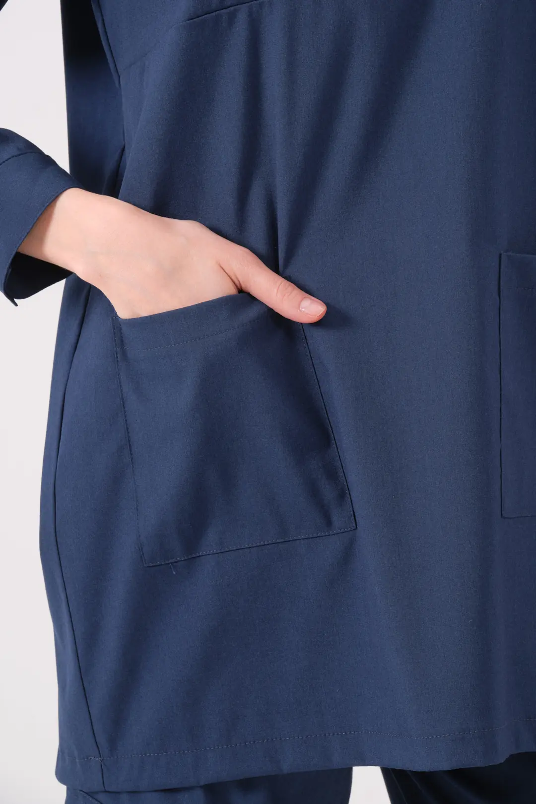 ROSA - LACİVERT KADIN TESETTÜR ÜST ÜNİFORMA - 4