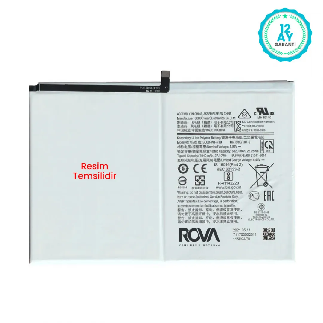 Rova Samsung Galaxy Tab A8 SM-T290 Batarya Pil - 2