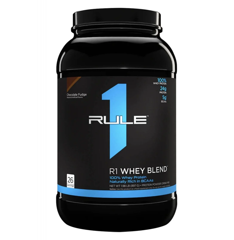 Rule1 Whey Blend Chocolate Fudge 910 gram