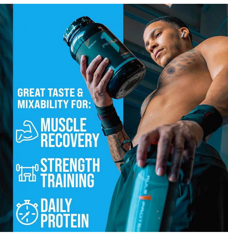 Rule1 Whey Blend Chocolate Fudge 910 gram - 4