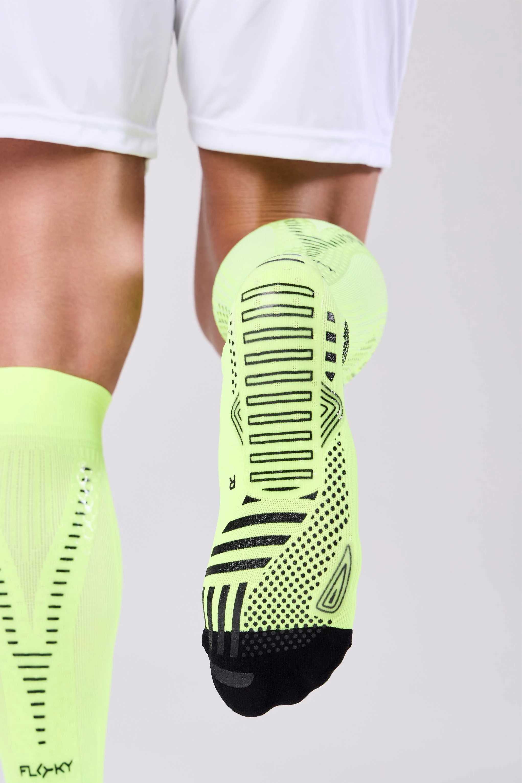 RUN UP Long-Biyomekanik Performans Koşu Çorabı Neon Sarısı - 16