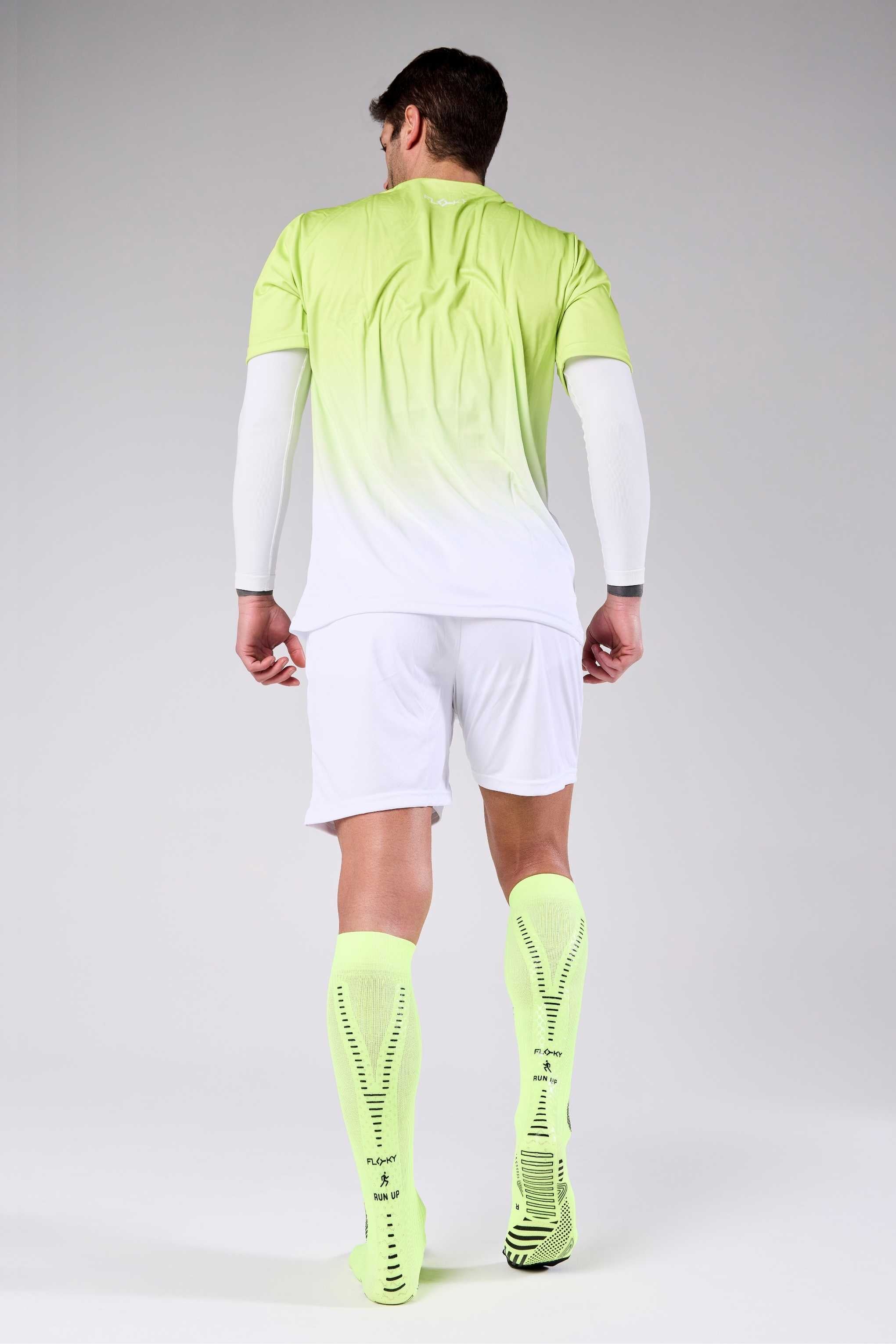 RUN UP Long-Biyomekanik Performans Koşu Çorabı Neon Sarısı - 8