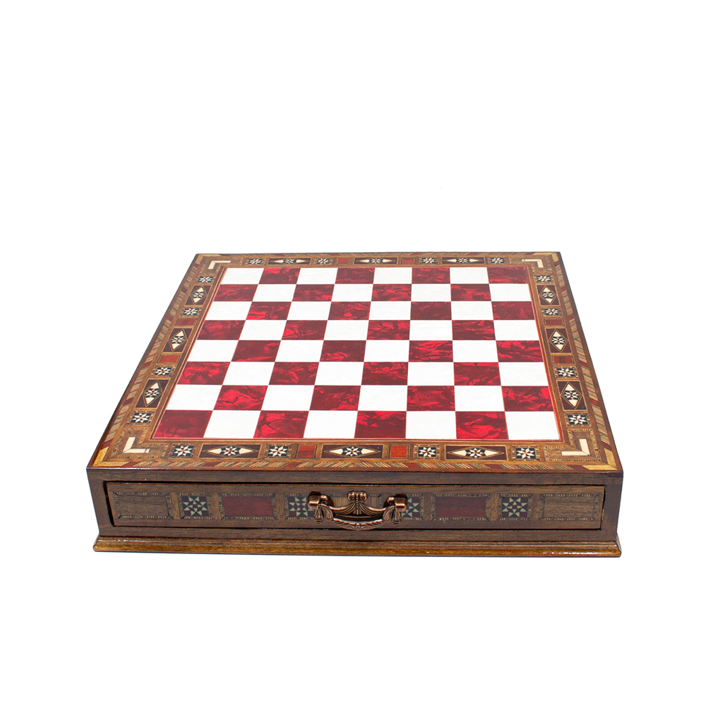 Saklamalı Satranç Roma Oymalı SC38K - 20