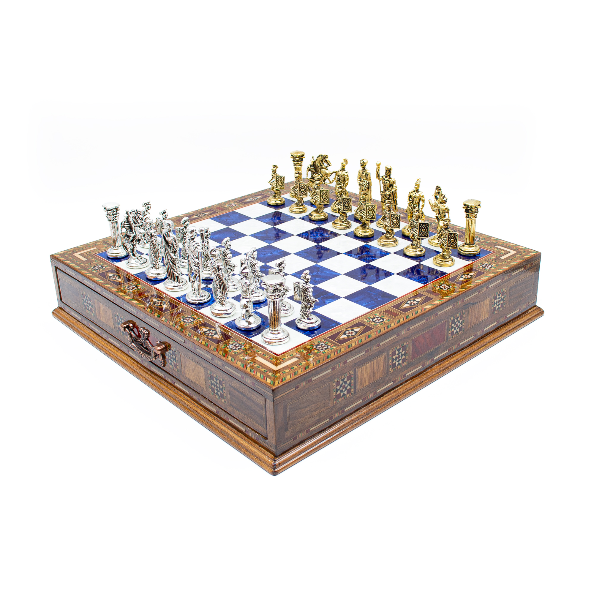 Saklamalı Satranç Roma Oymalı SC38M