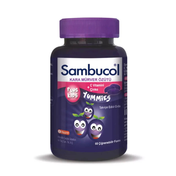 Sambucol Plus Kids Yummies Çiğnenebilir Form  60 Tablet