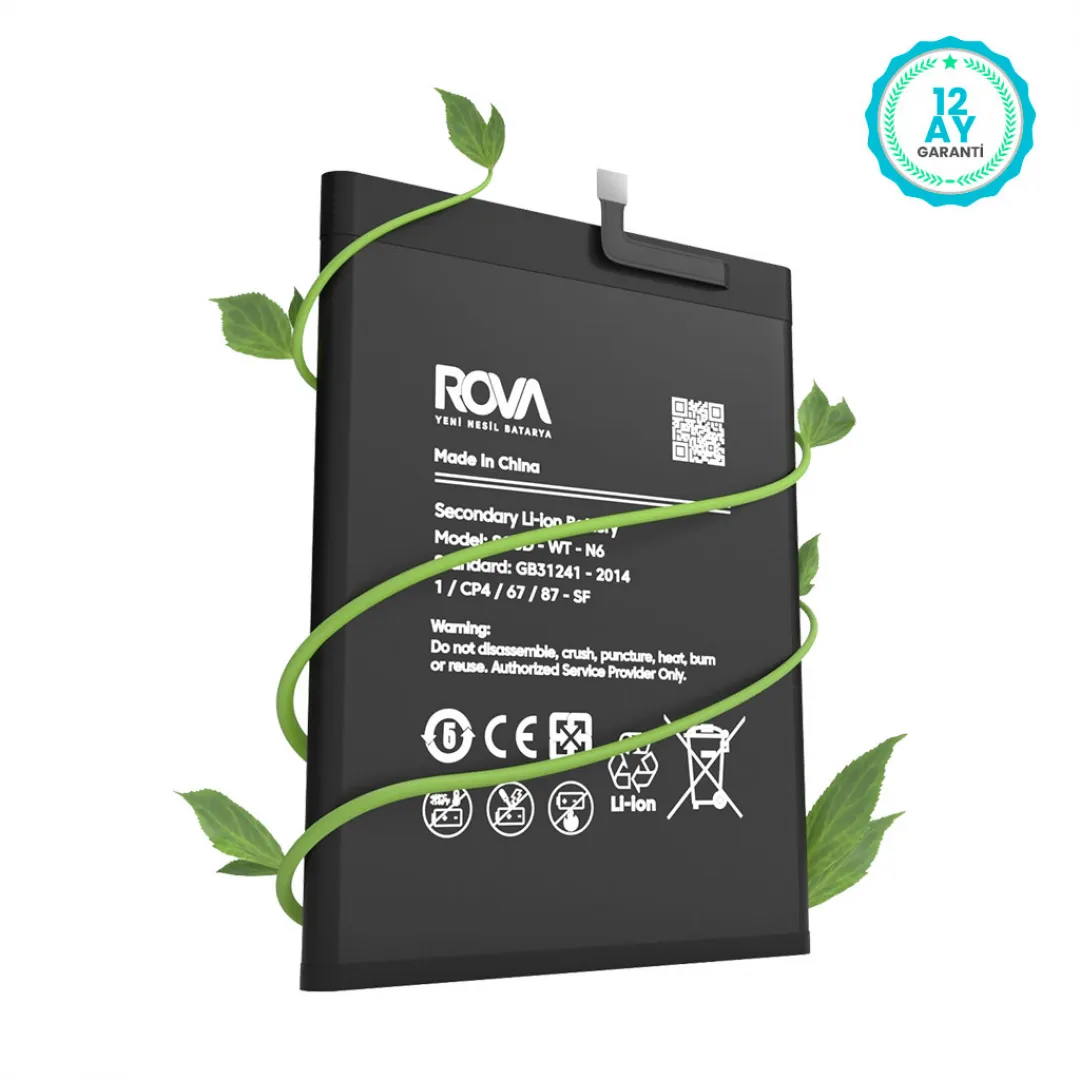 Rova Samsung A20S SM-A207 Batarya Pil 4000 mAh - 4