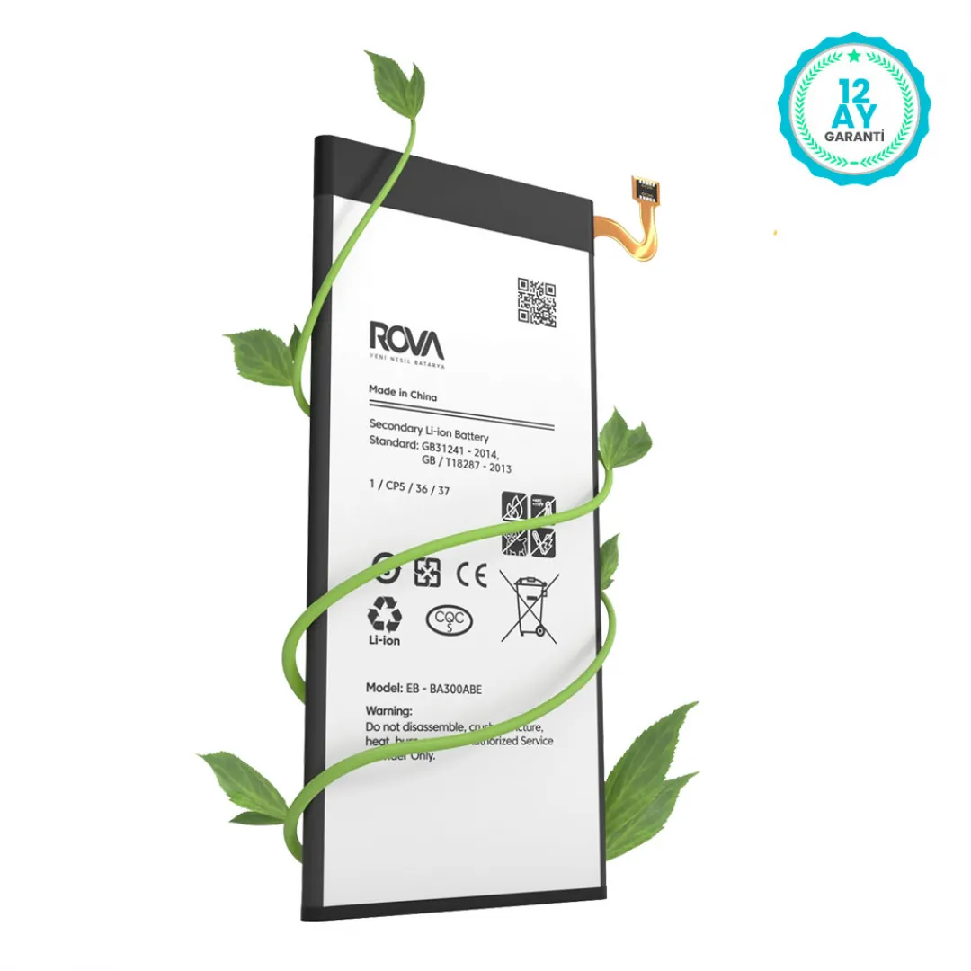 Rova Samsung A3 2015 SM-A300 Batarya Pil 1900 mAh - 4