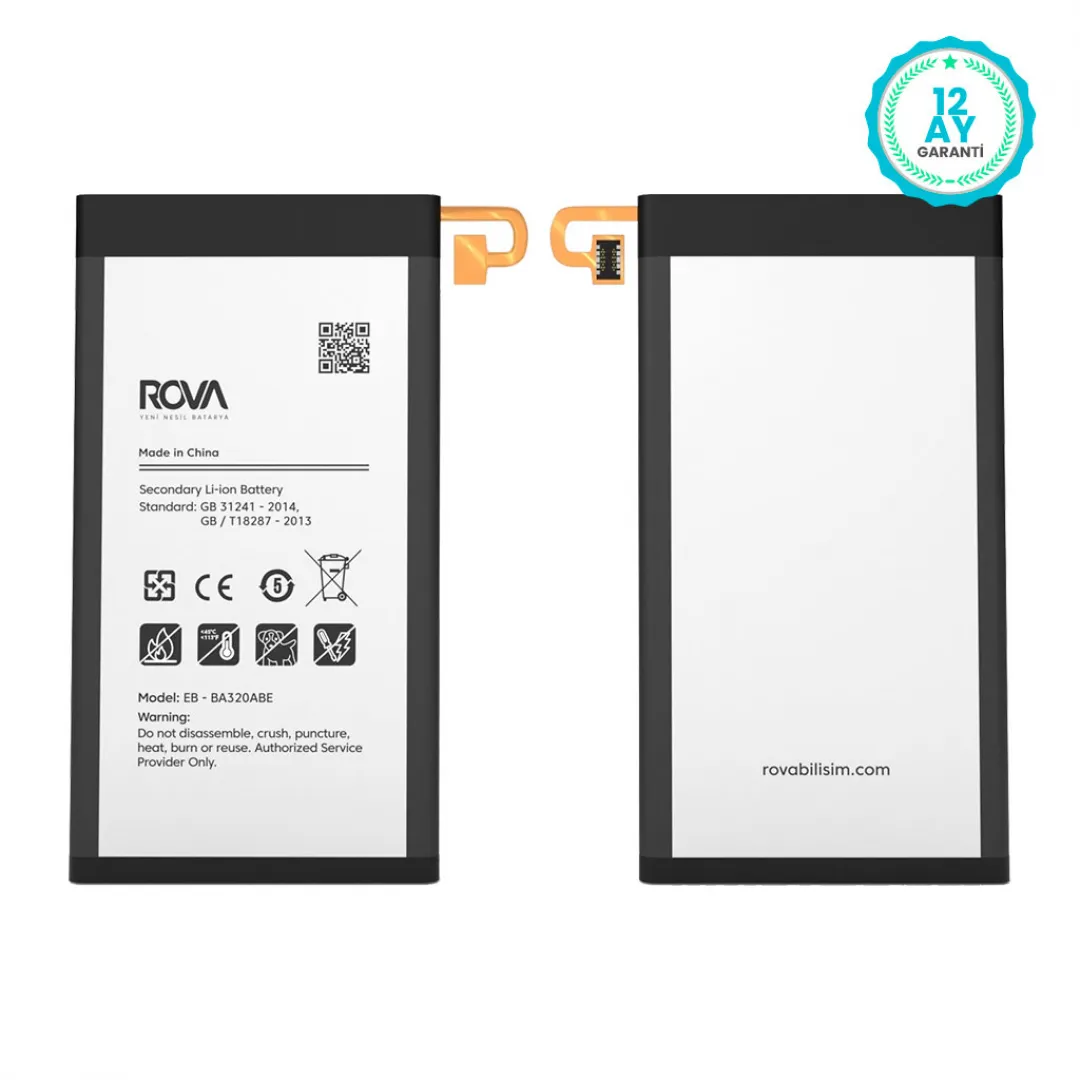Rova Samsung A3 2017 SM-A320 Batarya Pil 2350 mAh - 3
