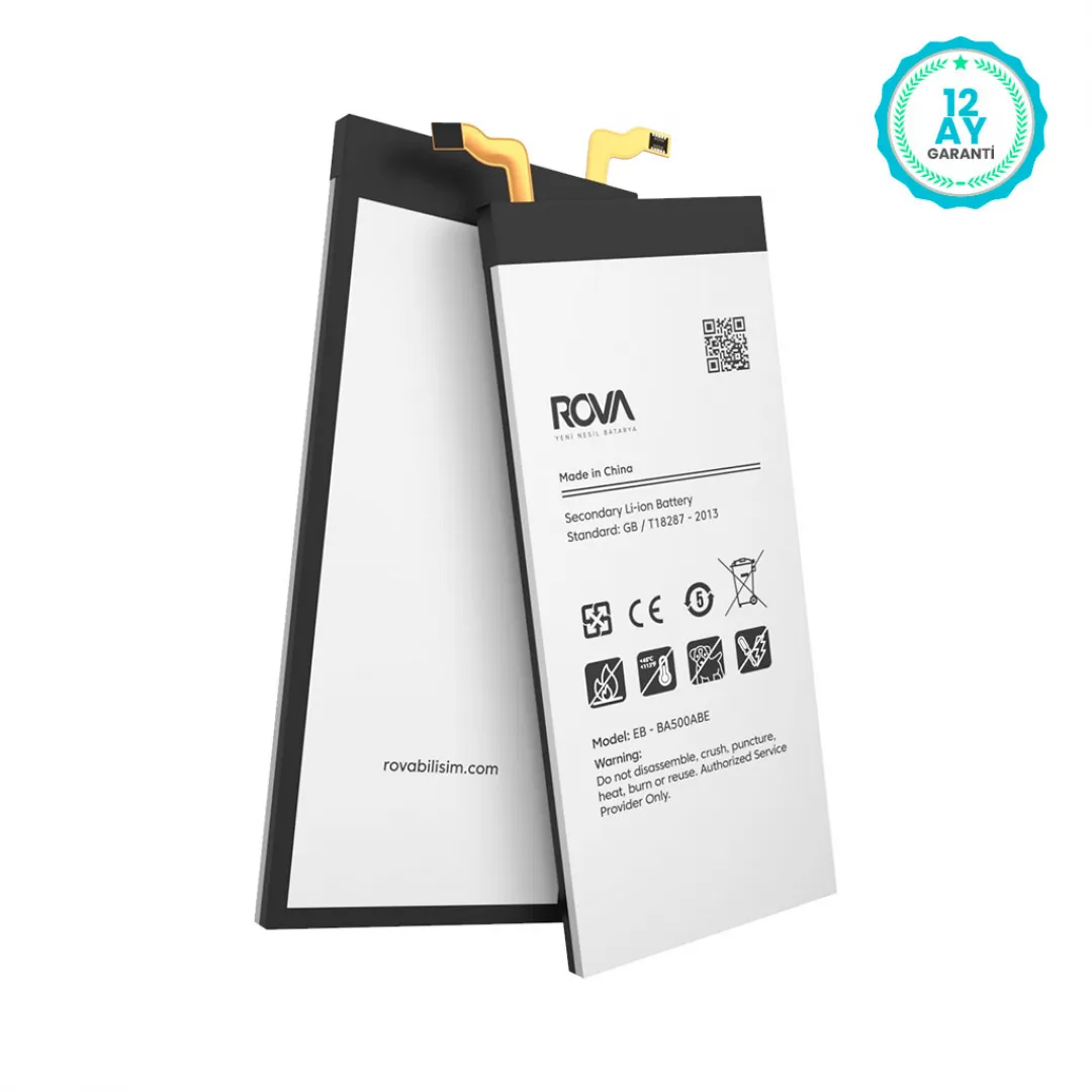 Rova Samsung A5 2015 SM-A500 Batarya Pil 2300 mAh - 2