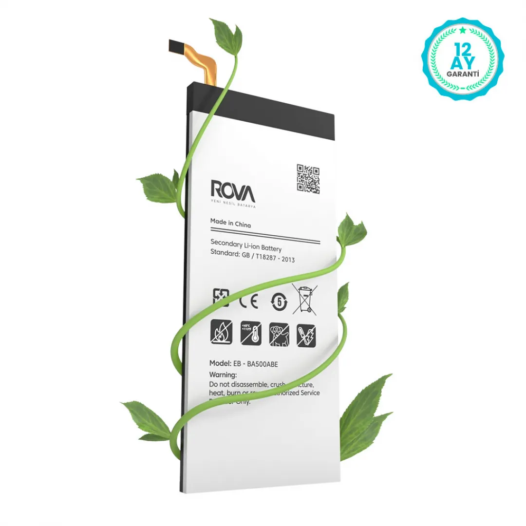 Rova Samsung A5 2015 SM-A500 Batarya Pil 2300 mAh - 4