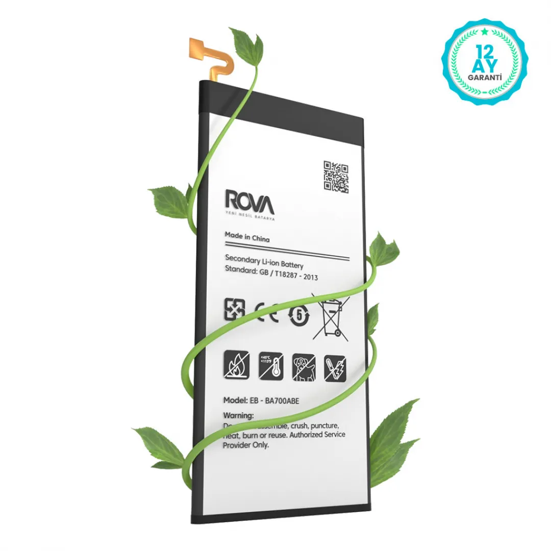 Rova Samsung A7 2015 SM-A700 Batarya Pil 2600 mAh - 4