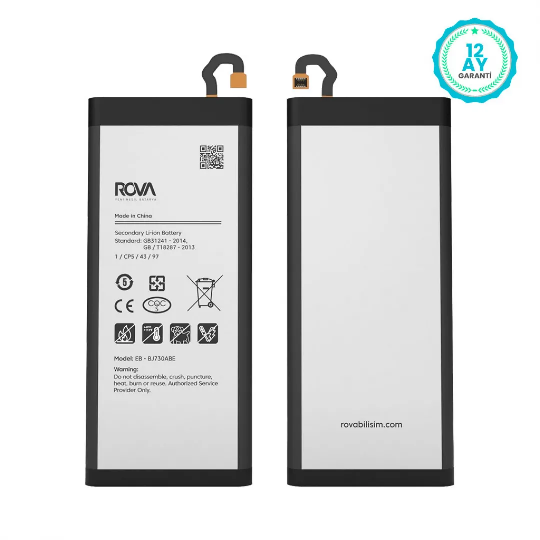 Rova Samsung A7 2017 SM-A720 Batarya Pil 3600 mAh - 3