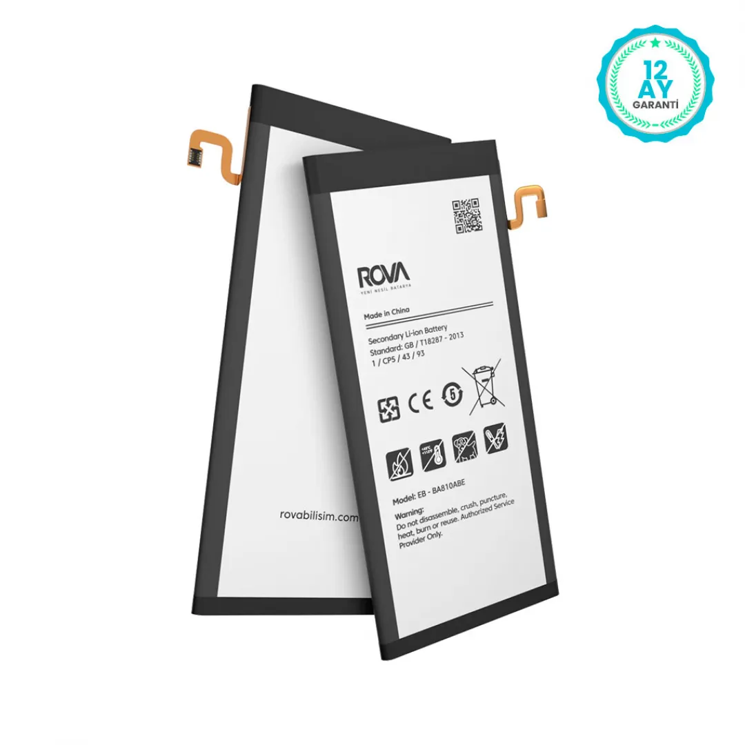 Rova Samsung A8 2016 SM-A810 Batarya Pil 3050 mAh - 2