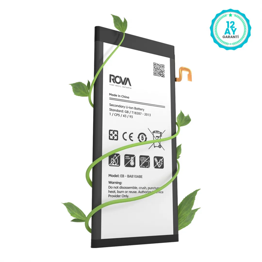 Rova Samsung A8 2016 SM-A810 Batarya Pil 3050 mAh - 4