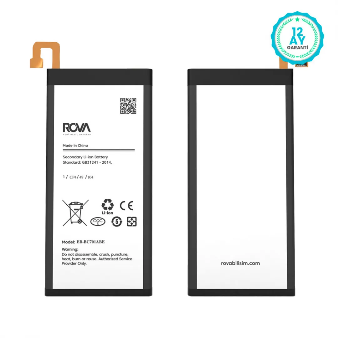 Rova Samsung C7 Pro SM-C7010 Batarya Pil 3300 mAh - 3