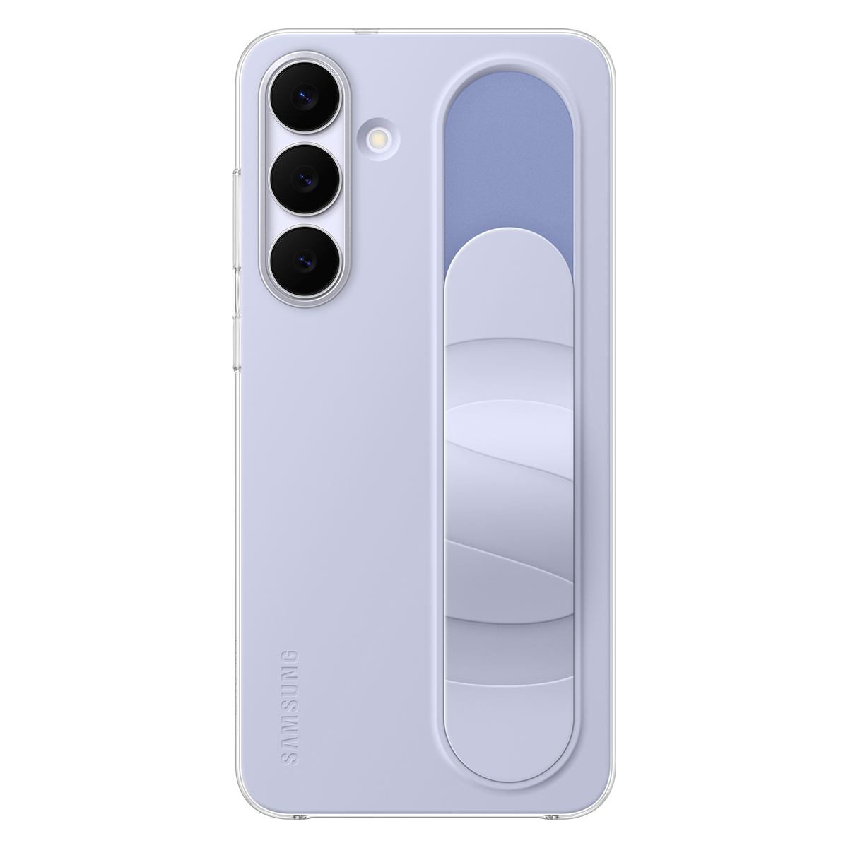 Samsung  Galaxy  S25 FE Standlı Kordonlu Silikon Kılıf - Açık Mavi - 3