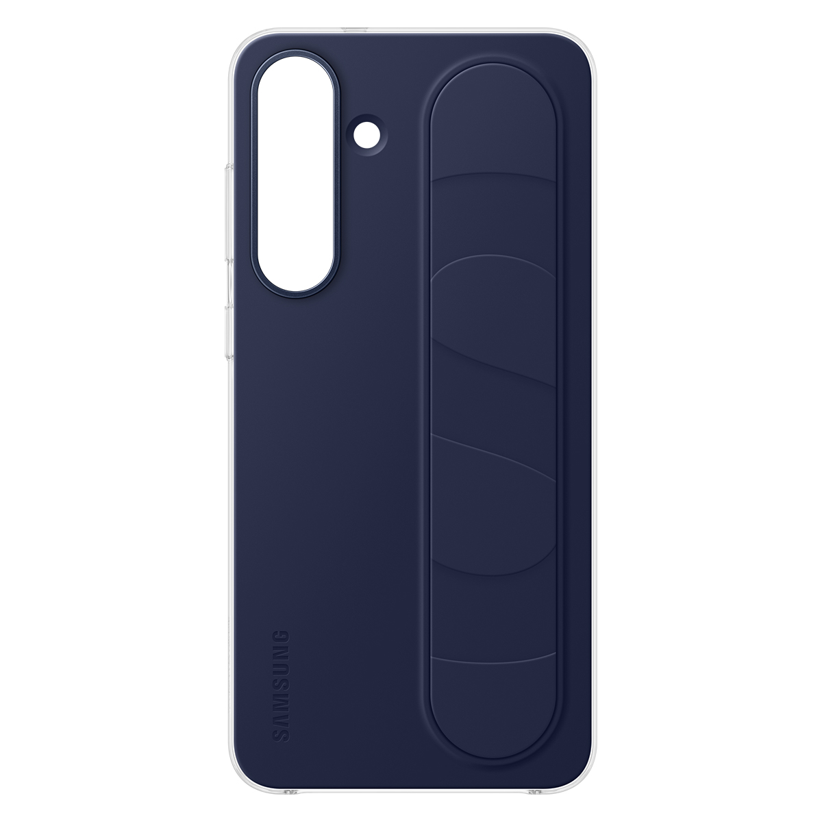 Samsung Galaxy S25 FE Standlı Kordonlu Silikon Kılıf - Lacivert