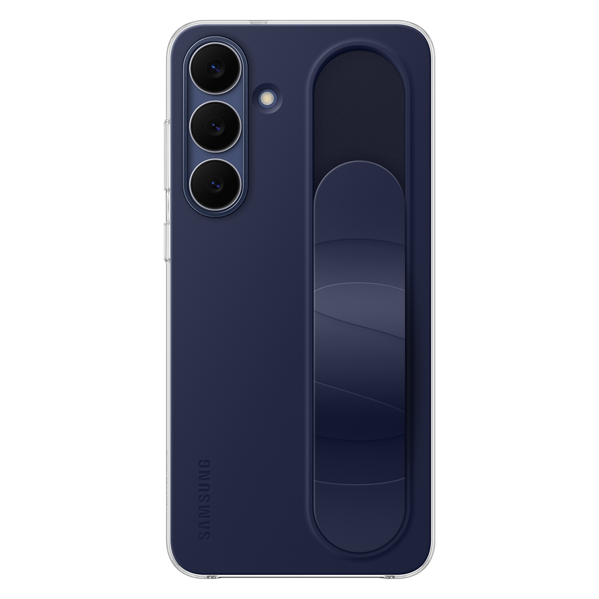 Samsung  Galaxy  S25 FE Standlı Kordonlu Silikon Kılıf - Lacivert - 3