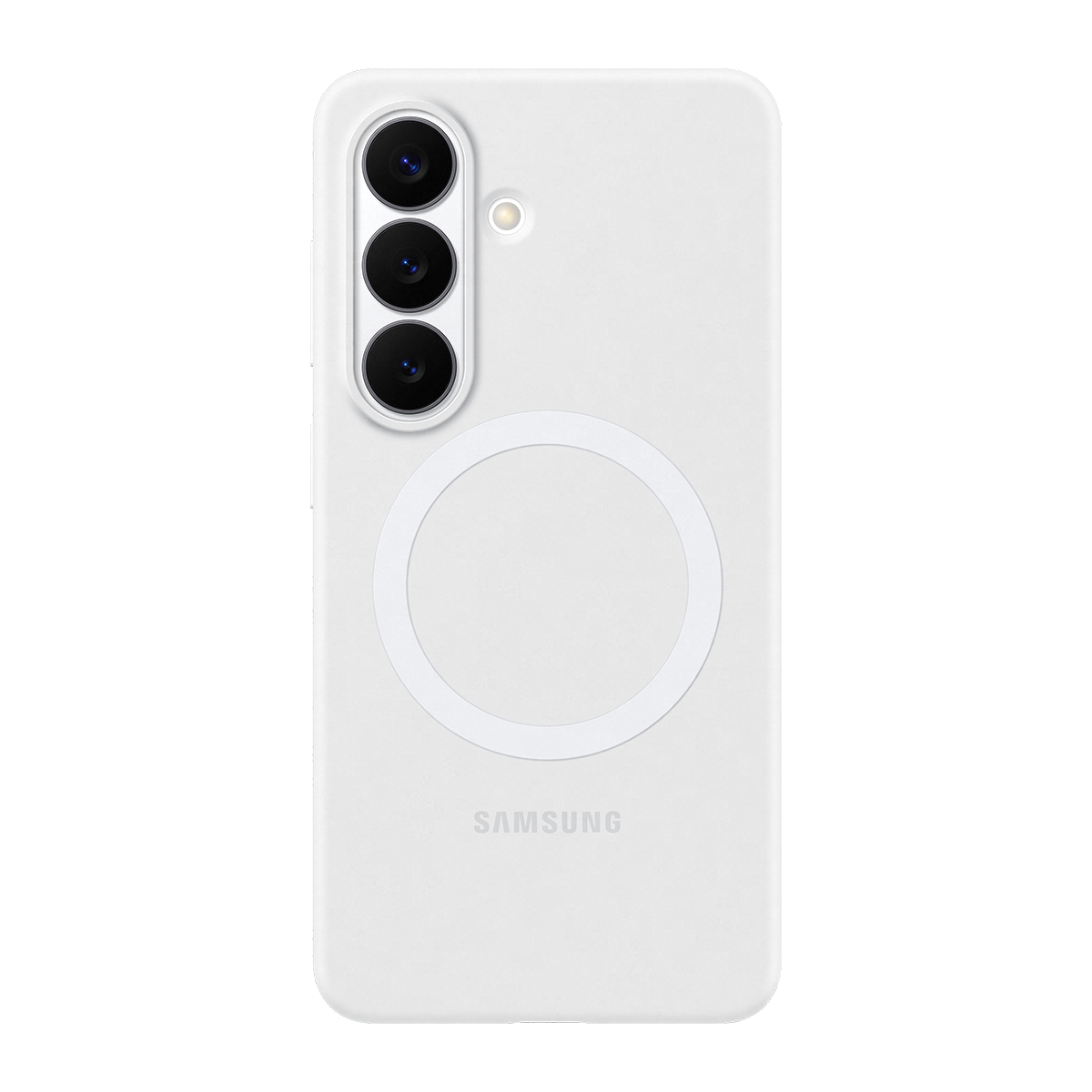 Samsung Galaxy S26+ Silikon Magnet Kılıf - Beyaz