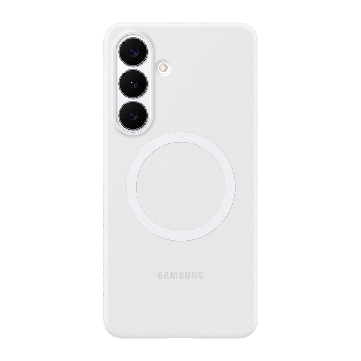 Samsung Galaxy S26+ Silikon Magnet Kılıf - Beyaz - 2