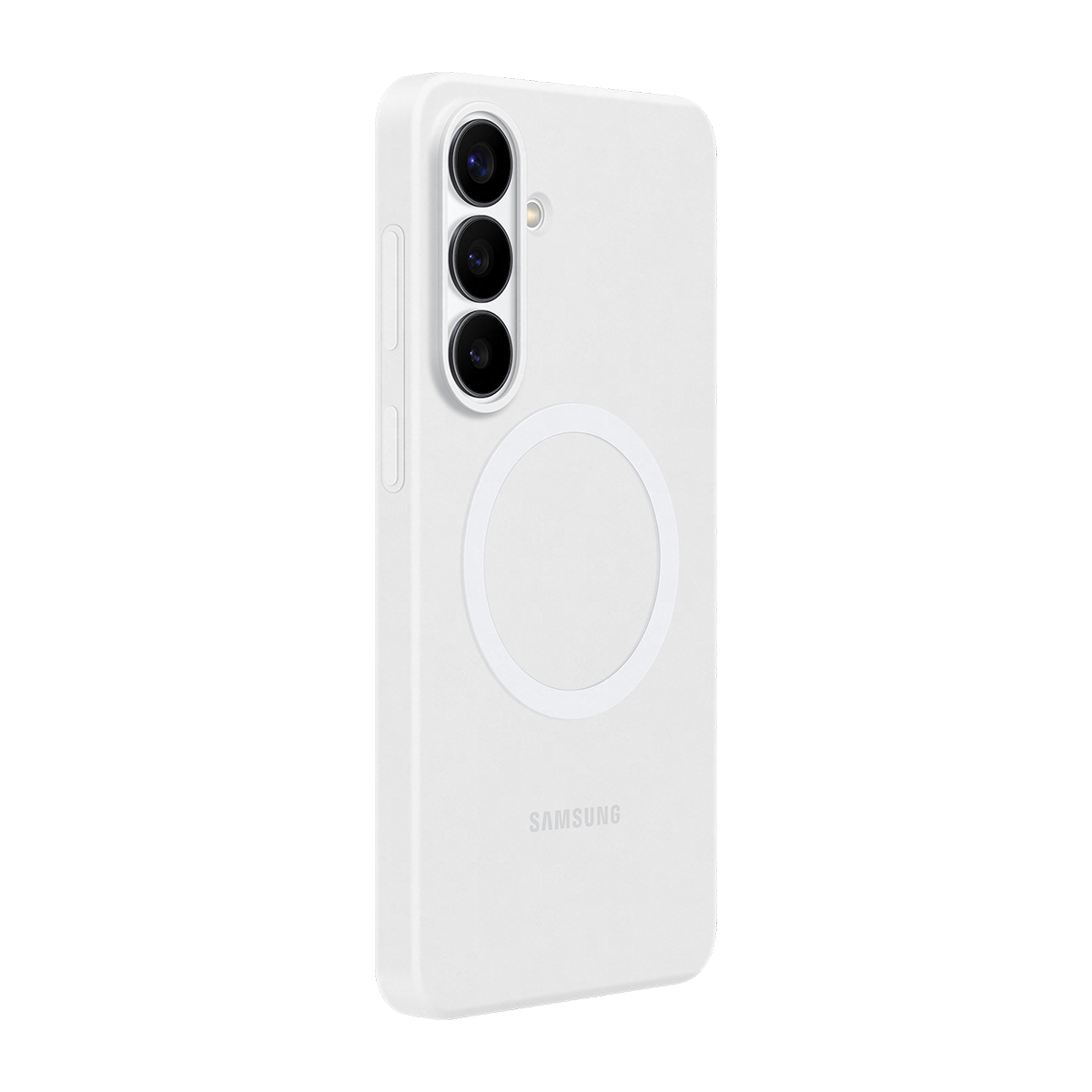 Samsung Galaxy S26+ Silikon Magnet Kılıf - Beyaz - 3