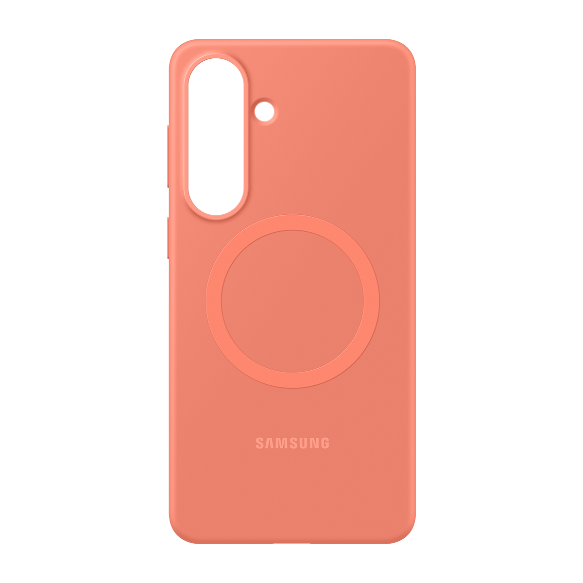 Samsung Galaxy S26+ Silikon Magnet Kılıf - Mercan - 3