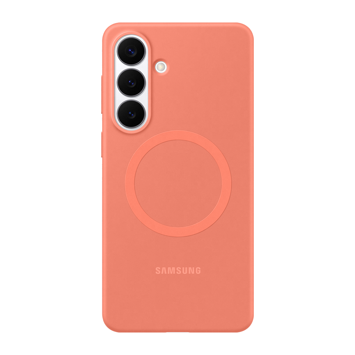 Samsung Galaxy S26+ Silikon Magnet Kılıf - Mercan - 5