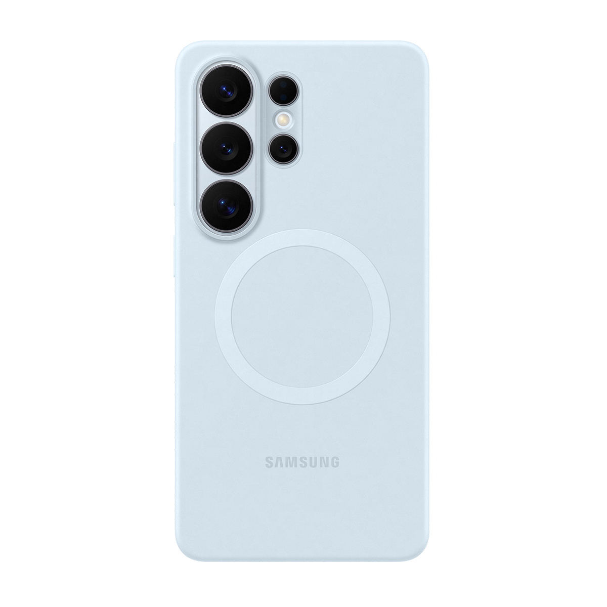 Samsung Galaxy S26 Ultra Silikon Magnet Kılıf - Açık Mavi