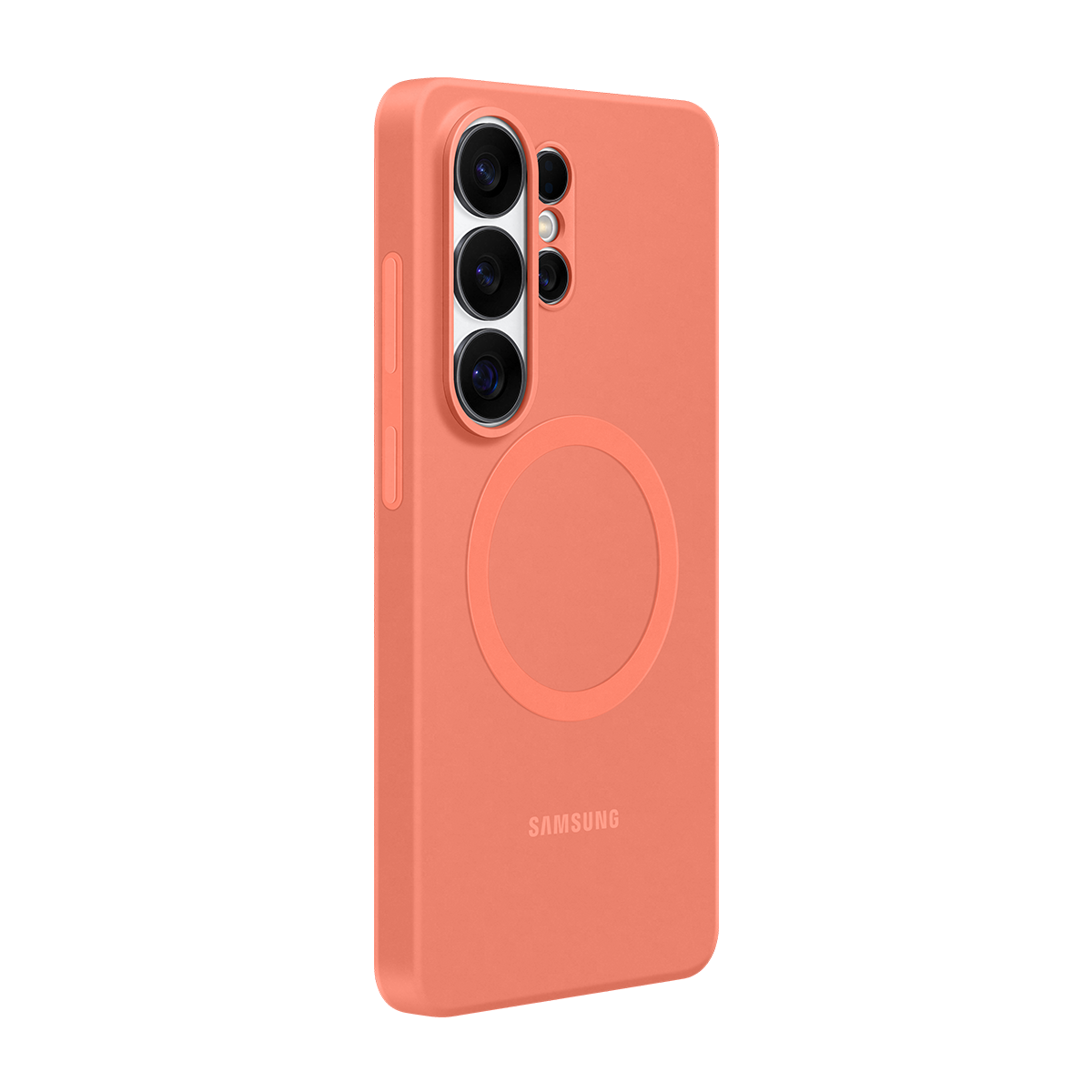 Samsung Galaxy S26 Ultra Silikon Magnet Kılıf - Mercan - 2