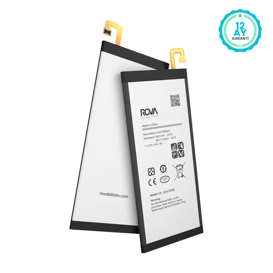 Rova Samsung J5 Prime SM-G570 Batarya Pil 2500 mAh - 2