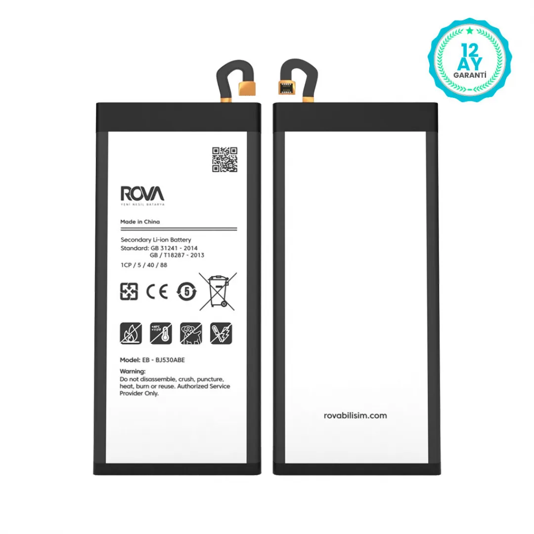 Rova Samsung J5 Pro 2017 SM-J530 Batarya Pil 3000 mAh - 3
