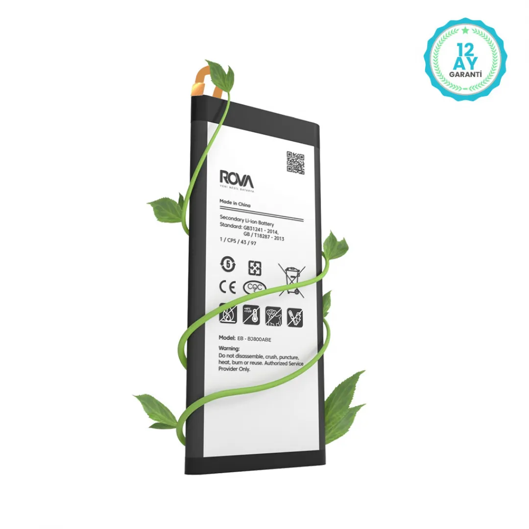 Rova Samsung J6 SM-J600 Batarya Pil 3000 mAh - 4