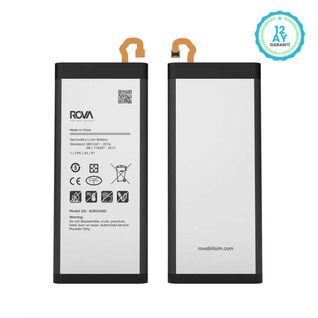 Rova Samsung J8 2018 SM-J810 Batarya Pil 3000 mAh - 3