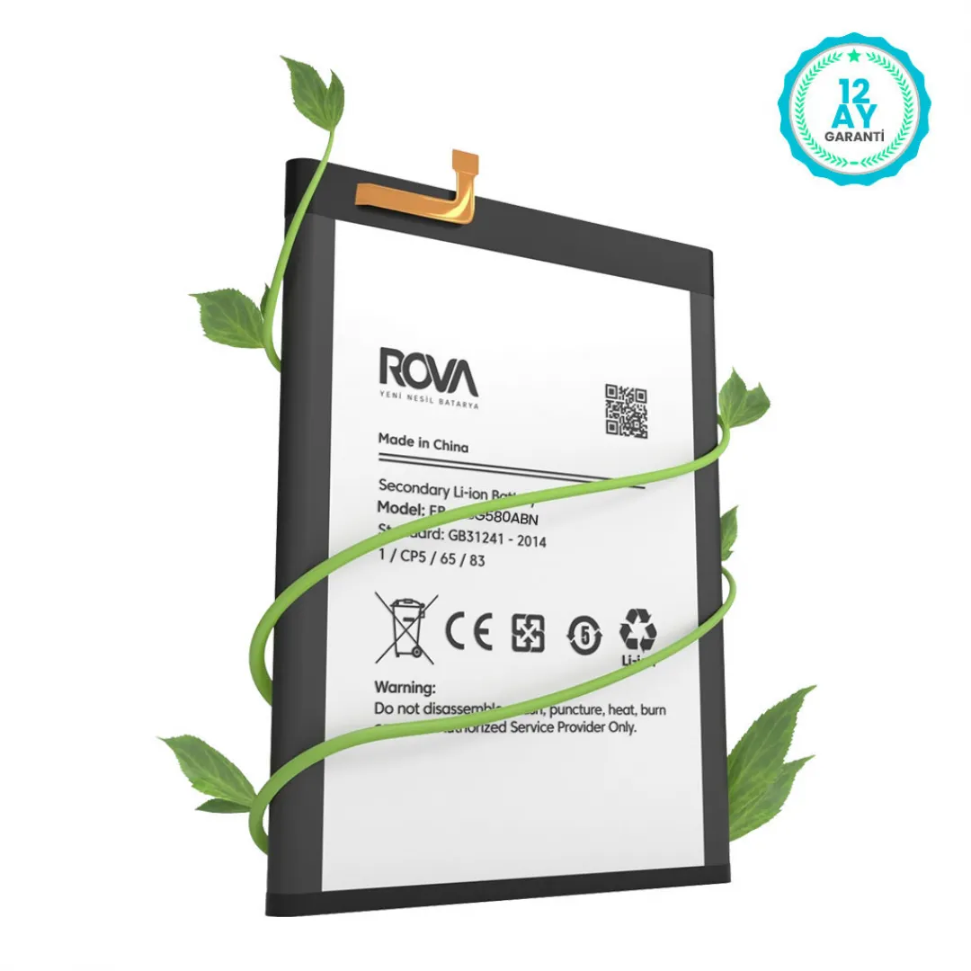 Rova Samsung M20 SM-M205 Batarya Pil 5000 mAh - 4