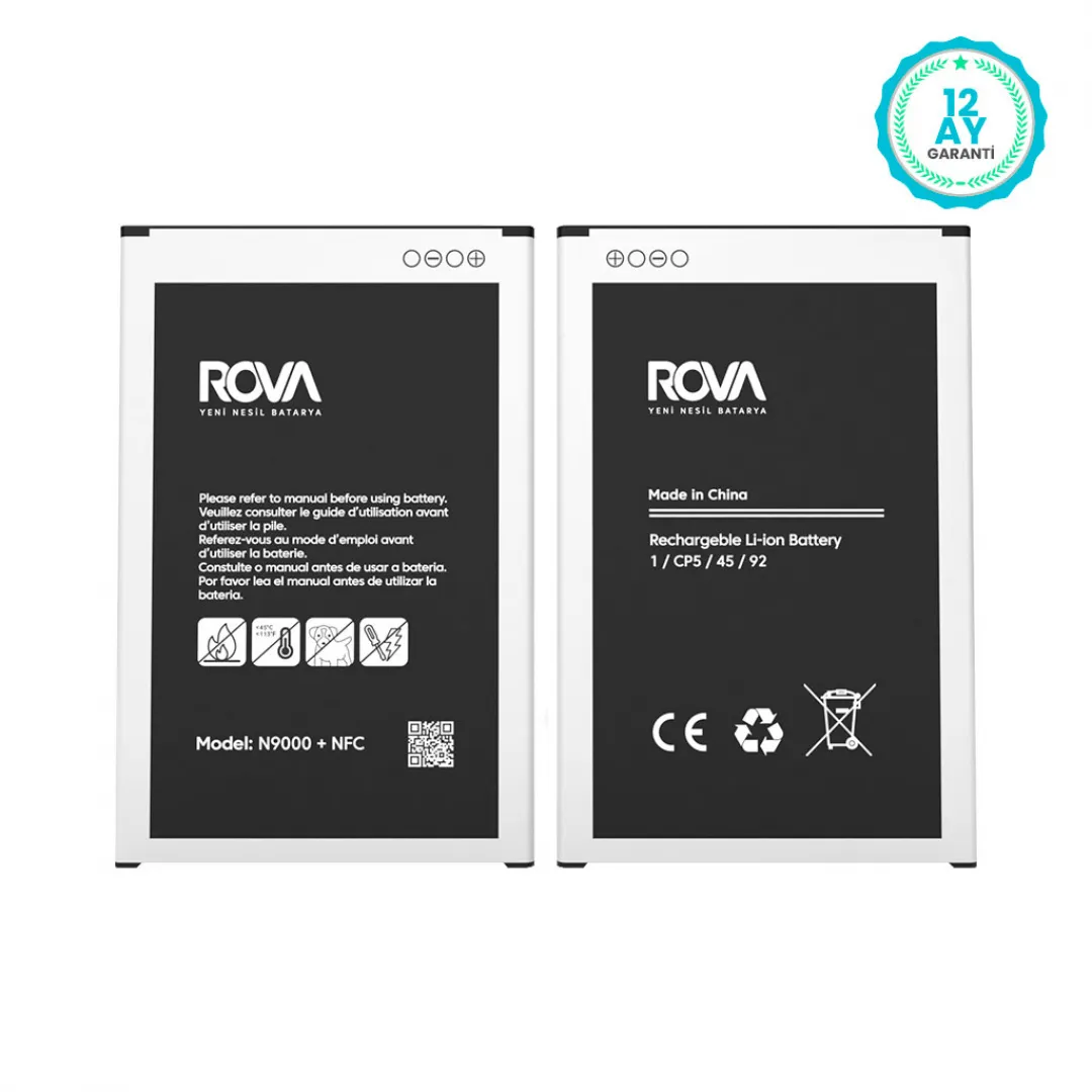 Rova Samsung Note 3 NFC SM-N9000 Batarya Pil 3200 mAh - 3