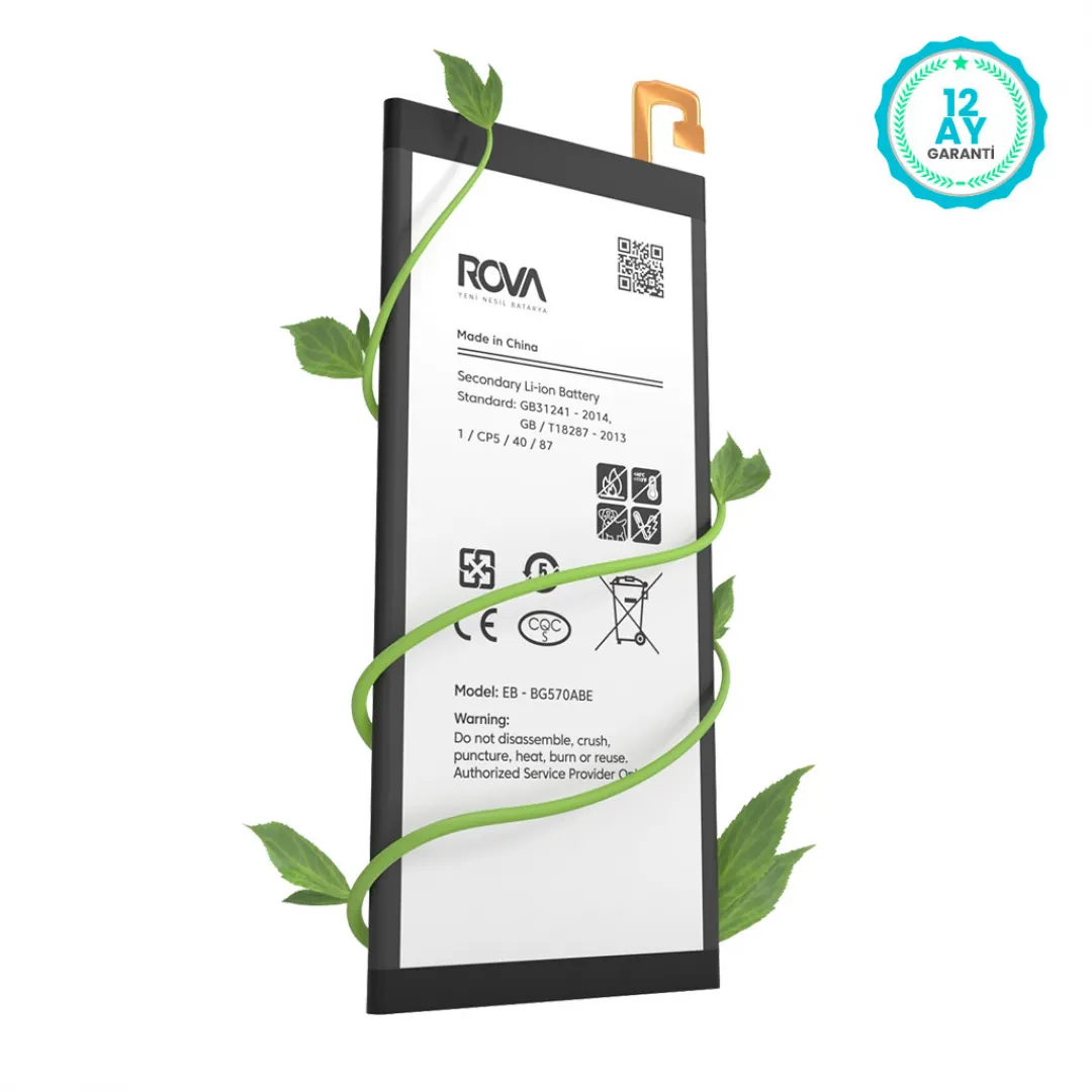 Rova Samsung On5 SM-G5700 Batarya Pil 2500 mAh - 4