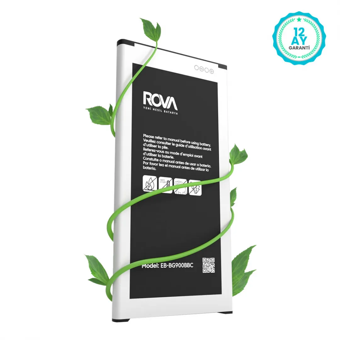 Rova Samsung S5 SM-G900 Batarya Pil 2800 mAh - 4