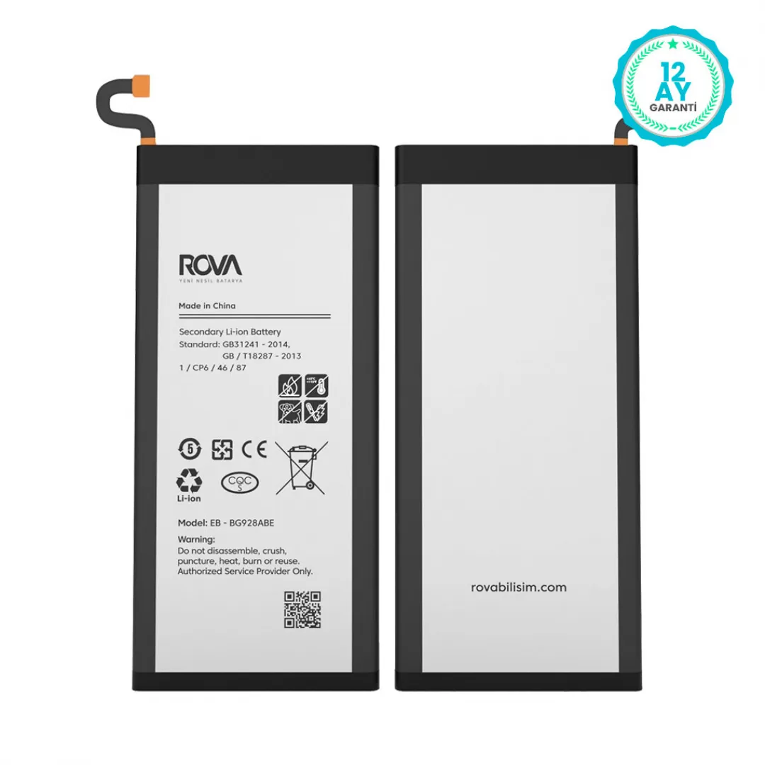 Rova Samsung S6 Edge Plus SM-G928 Batarya Pil 3000 mAh - 3