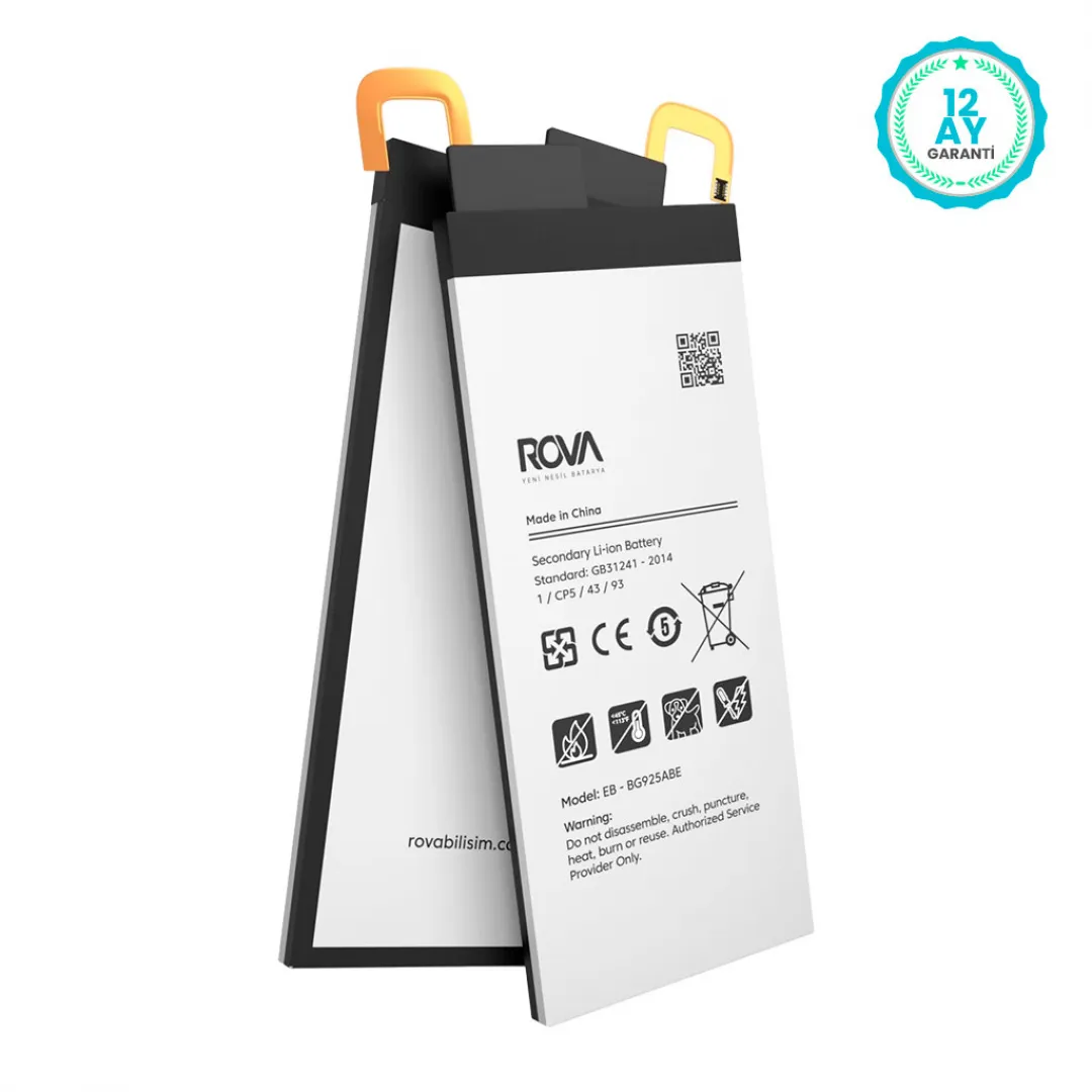 Rova Samsung S6 Edge SM-G925 Batarya Pil 2600 mAh - 2