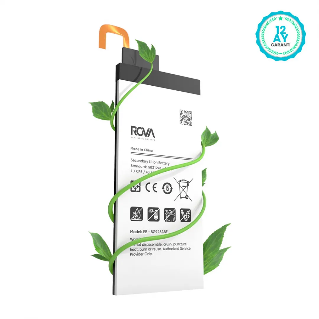 Rova Samsung S6 Edge SM-G925 Batarya Pil 2600 mAh - 4