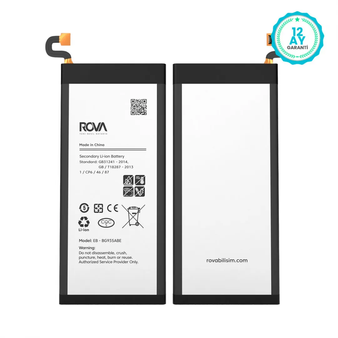 Rova Samsung S7 Edge SM-G935 Batarya Pil 3600 mAh - 3