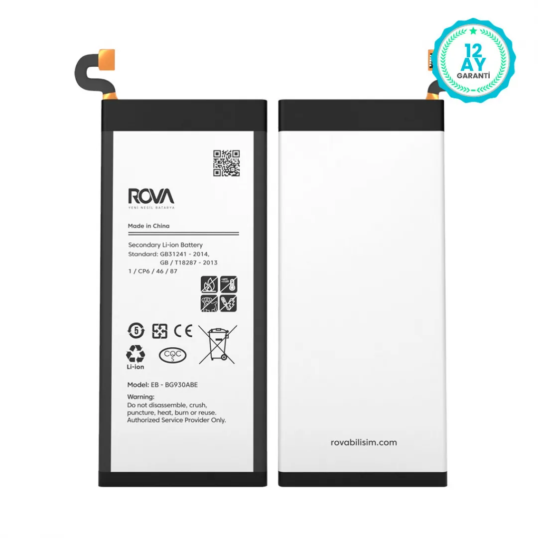 Rova Samsung S7 SM-G930 Batarya Pil 3000 mAh - 3