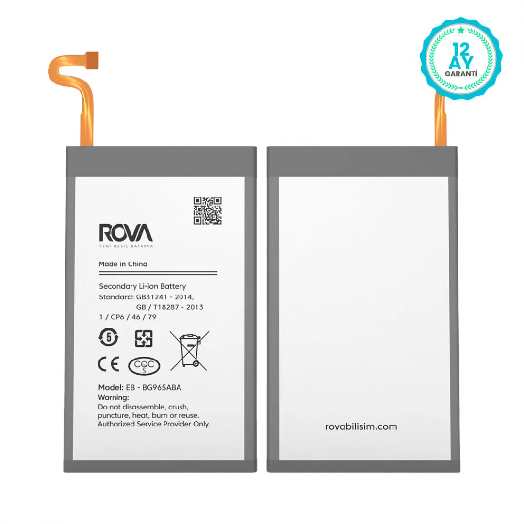 Rova Samsung S9 Plus SM-G965 Batarya Pil 3300 mAh - 3