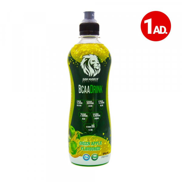 Sanmarco BCAA Drink 500 Ml Yeşil Elma 1 Adet