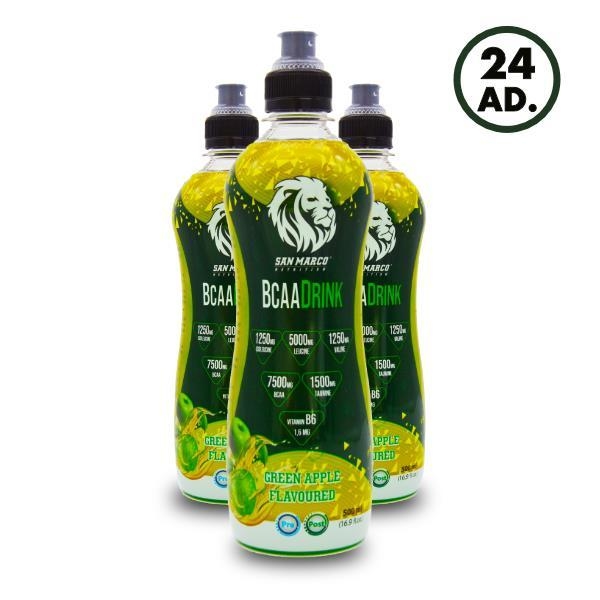 Sanmarco BCAA Drink 500 Ml Yeşil Elma 24 Adet