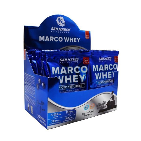 Sanmarco Marco Whey Protein 30 Gr x Çikolata 16 Adet
