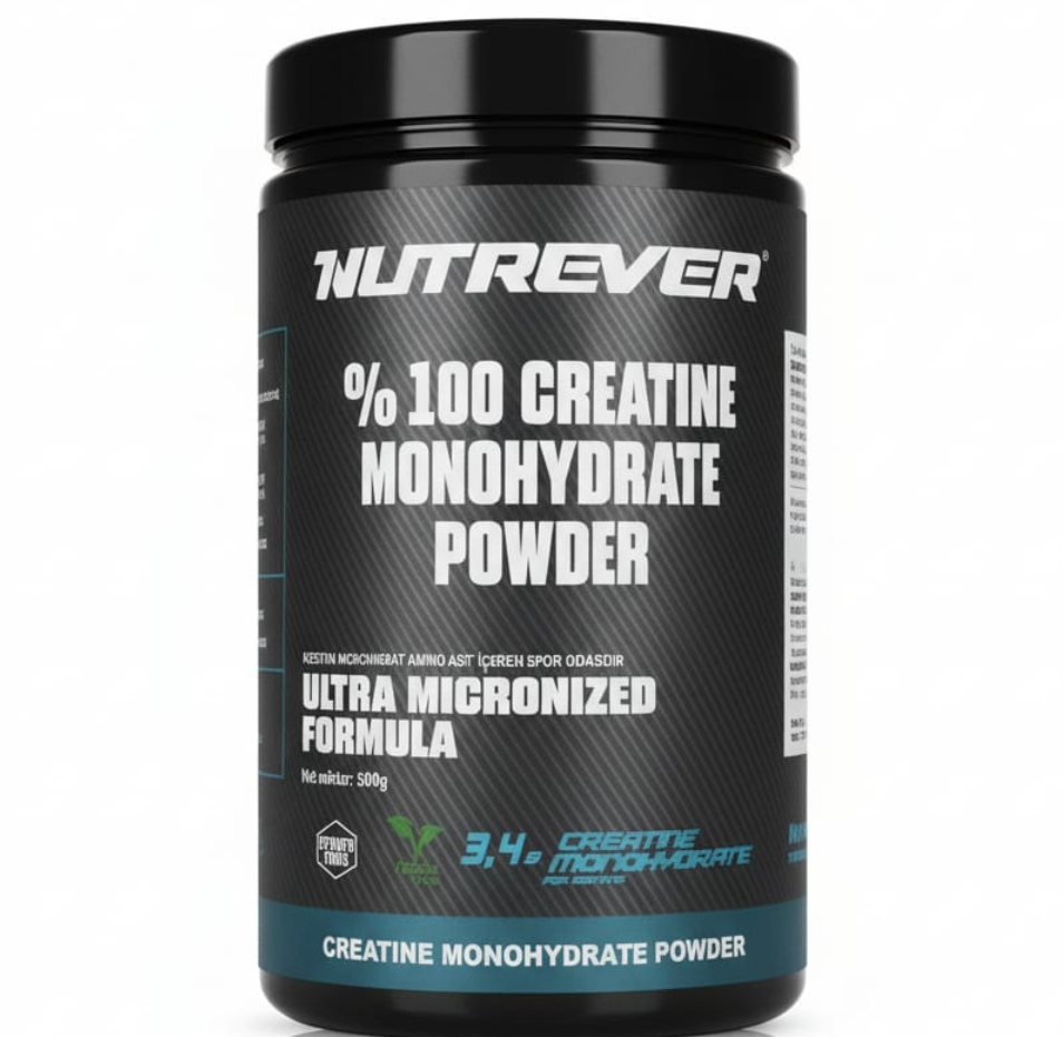 Nutrever % 100 Monohydrate Powder Creatin 500 GR (147 servis)