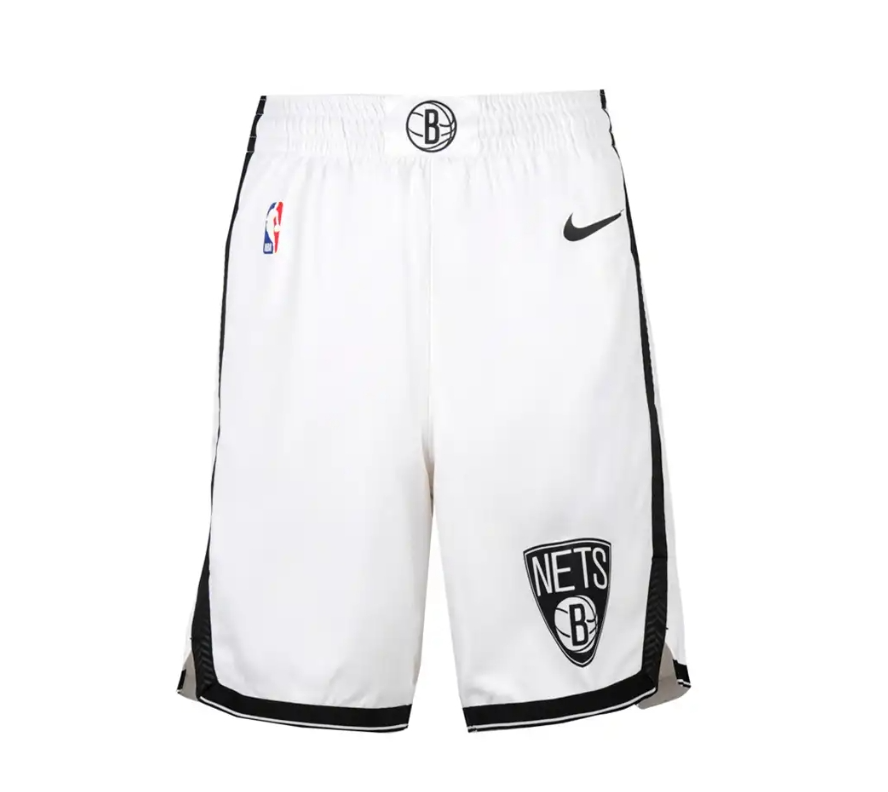 Nike AJ5583-100 NBA Brooklyn Nets Swingman Erkek Şort Beyaz