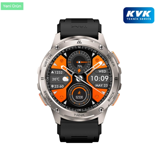 Kospet Tank T3 Smart Watch - Gri - KVK Teknik Servis Garantili